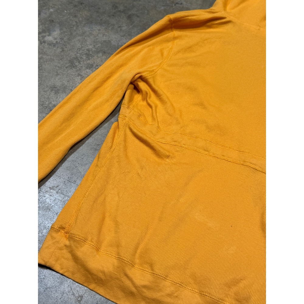 No Boundaries Ribbed Hoodie Fresh Womens XL Papaya Orange V-Neck Tie Front - Picture 9 of 10